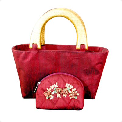 Silk Embroidered Bag