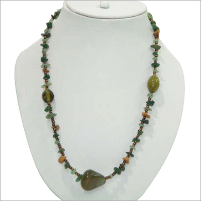 Glass Bead Costume Necklace