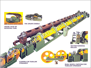 Tubular Type Stranding Machine - Rotor Speed 600-700 RPM, Haul-off Capstan 600-1500mm | High Speed, Back Twist, Controlled Tension, Noise Absorbing