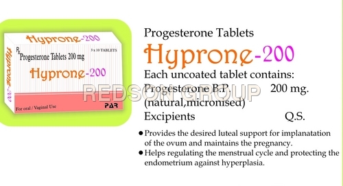 Progesterone Tablets Hyprone 200Mg Generic Drugs