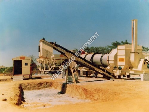 Drum Mix Plant 60 TPH - MS Plates, Diesel Fuel | Low Emissions, Easy Operation, Quality Control