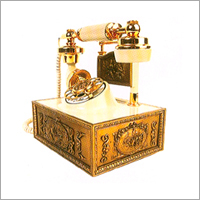 Electrical Goods - Brass & Wood, 10x5x7 Inches, Gold Plated Finish | Antique Design, Classic Look, Unique Gift, Durable & Elegant