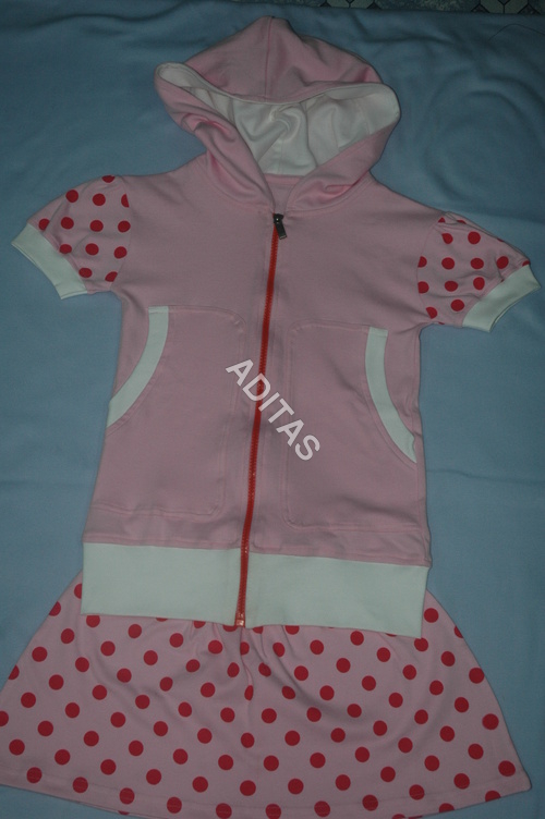 Girls Skirt and Hoodie Set
