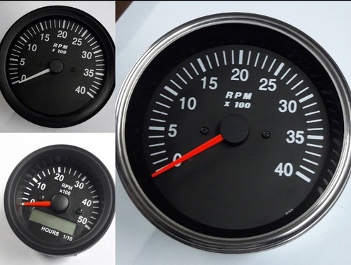 Tachometer Rev Counter 0-2700 RPM 100mm Alternator Driven Type With W Terminal