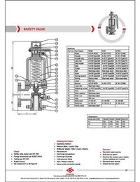 Safety Valve - Astm A 216 Body, A 217 Wc6 Bonnet, Ansi B 16.5 End Connections | Set Pressure 1-80 Kg/cm2, Easy Installation, Flawless Finish, Precise Dimensions