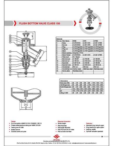 Flush Bottom Valve