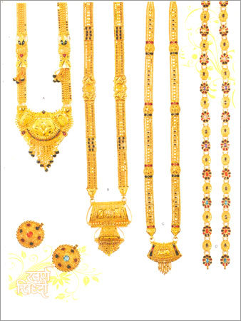 Stone Studded Gold Jewellery