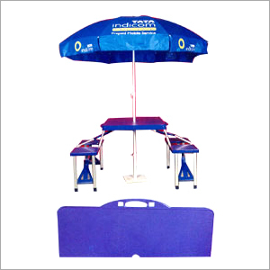 Portable Promotional Table With Umbrella
