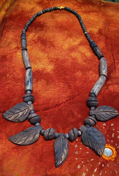 Antique Wooden Necklace