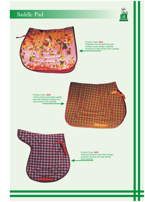 Plain Saddle Pads