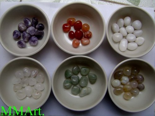 Premium Quartz And Agate stone round Natural Gemstone Pebbles