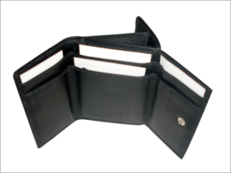 Black Leather Wallets - Leather, 4x3x1 Inches, Black, Snap Closure | Spacious, Durable, Stylish, 6-8 Card Slots, 2 Bill Compartments