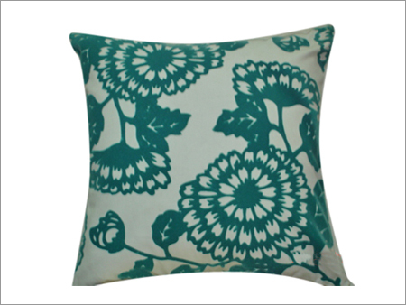 Flock Printed Cushion Cover