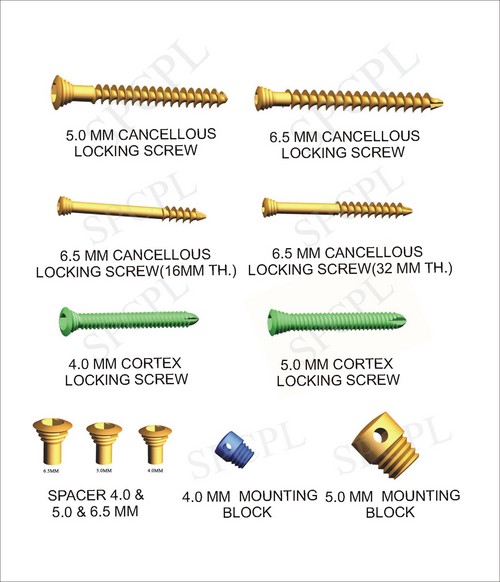 Cancellous Locking Screw Cancellous Locking Screw Exporter