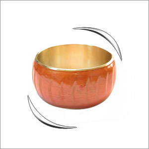 Enameled Brass Bangle