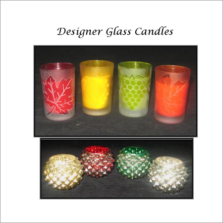 Designer Glass Candles