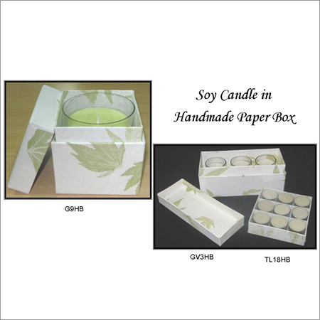 Soy Candle in Handemade Paper Box