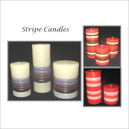 Stripe Candles