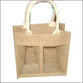 Jute Wine Bags - Jute, 2 Bottles, Beige | Stylish, Sleek, Durable, Eco-Friendly, Cotton Rope Handle