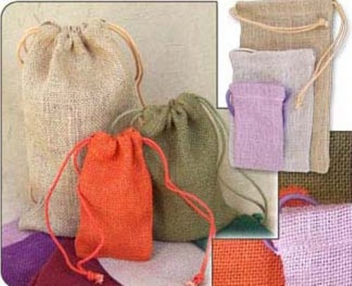 Colorful Jute Pouches