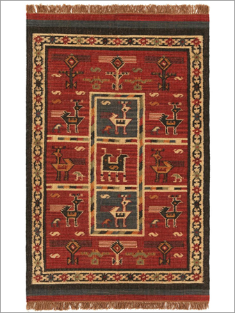 Fine Jute Wool Flatweave