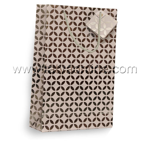 Printed Silver Gift Bag