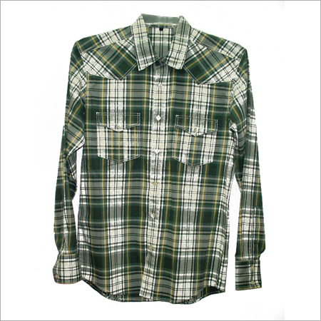 Full Sleeve Green Check Shirt