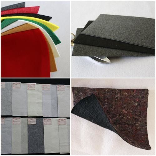 White/Red/Black/Yellow Needle Punch Nonwoven Felt