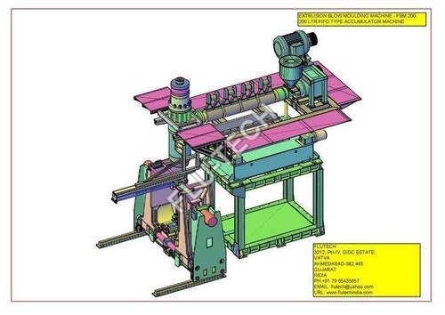 200 Ltr Extrusion Blow Moulding Machine