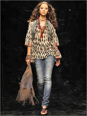 Ladies jeans top