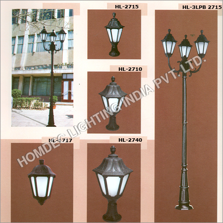 Outdoor Pole Lighting Height: 300-2675 Millimeter (Mm)