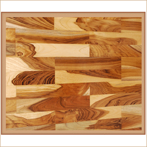 Teak Wood Brown White Double Brick