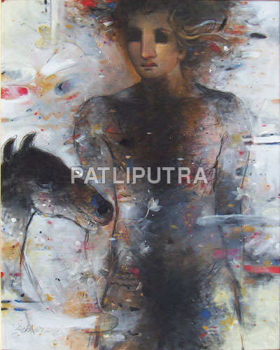 "Untitled" - Sekhar Kar Paintings
