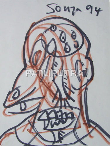 "Head" - F. N. Souza Paintings