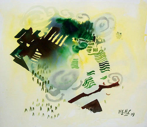 "Landscape" - Ganesh Haloi Paintings