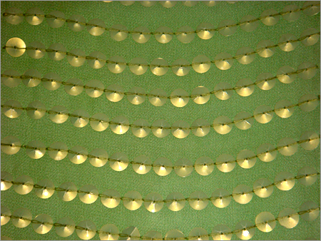 Sequin Embroidery on silk Georgette