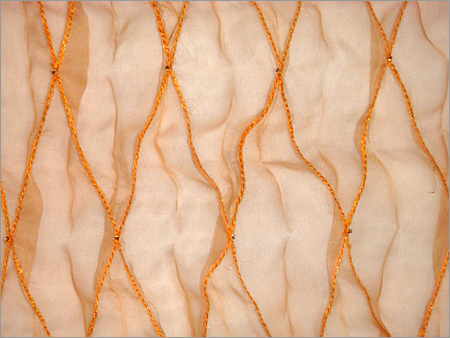 Hand Embroidery On Silk Organza
