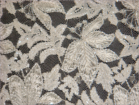 Hand Embroidery on designer net Fabric