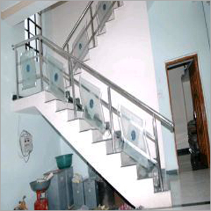 S.S. Railings with Glass