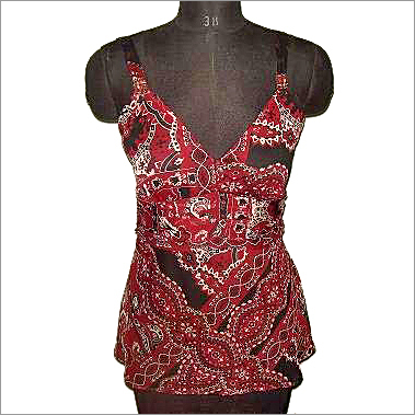 Strap Top with Gathers at Yoke
