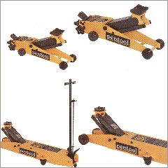 Hydraulic Jacks - Steel 2-20 Ton Capacity Variable Dimensions | Durable Design Easy Operation Powerful Reliable Versatile T-Bar Handle Safety Valve Swivel Wheels