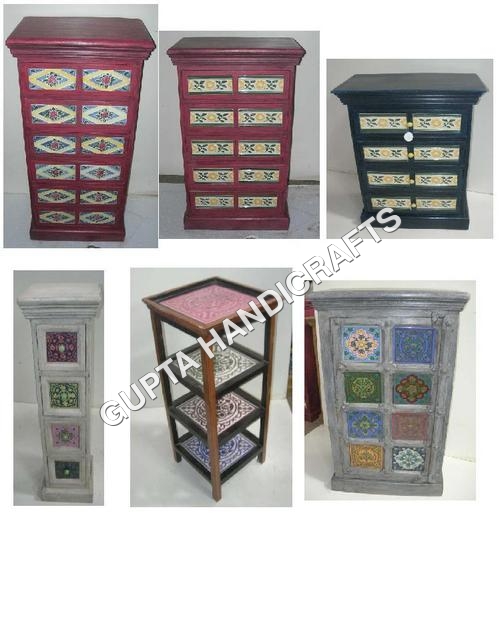 Antique Ceramic Work Furniture