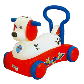 Girnar Rocker 3 in Dog - Plastic, 50 x 36 x 40.5 cm | 3-in-1 Toy Walker, Rocker, and Ride-On for Ages 1-3 Years