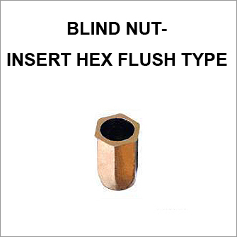 Blind Nut-Insert Hex Flush Type
