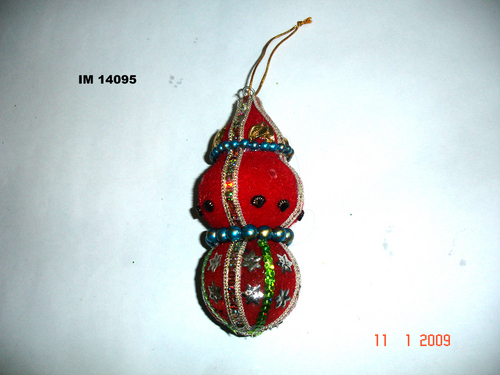 EMBROIDED X MAS HANGING (CONE)