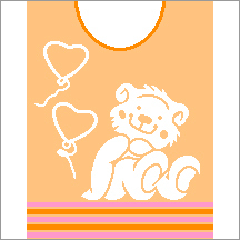 Bear Pink Bib