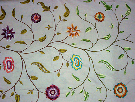 Computer embroidery on cloths