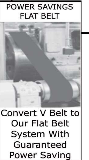 Power Savings Flat Belt