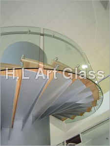 Bend Glass Stairs