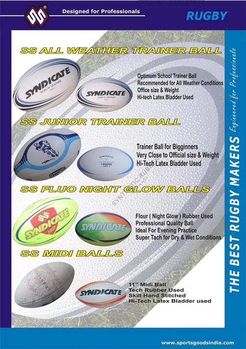 Rugby Trainer Ball, Midi Rugby Ball, Flouro Rugby